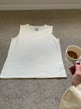 White Stag Cream Sleeveless Knit Tank